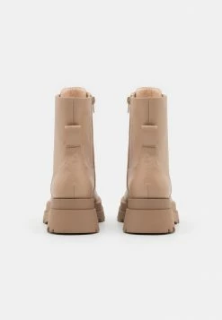 Zign Lace-up Ankle Boots - Light Pink -Zign acf9ab31e7134a4fa2d117450ca579e3