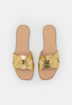 Zign LEATHER - Mules - Gold -Zign add93a70b98943f7a1eb7516fac82d88