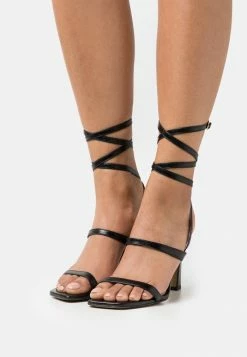 Zign LEATHER - High Heeled Sandals - Black