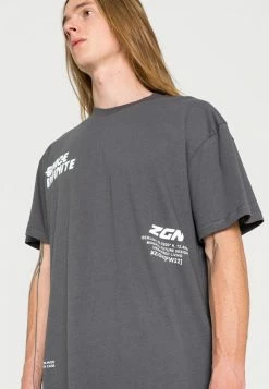 Zign UNISEX - Print T-shirt - Dark Grey -Zign b2682b92b41d475aaea7c9db87755b6f
