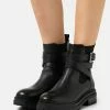 Zign Platform Ankle Boots - Black -Zign b277f62db6994cfda5be445fb7bd93a9