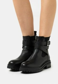 Zign Platform Ankle Boots - Black