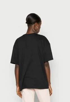 Zign EMBROIDERY LINE FACE TEE - Print T-shirt - Black -Zign b3e81f8ae6f74a1089bd9762ff5413ff