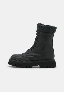 Zign WINTER BOOTS - SNOW BOOTS - Platform Ankle Boots - Black -Zign b56ff829861549b39d7def999cb84687