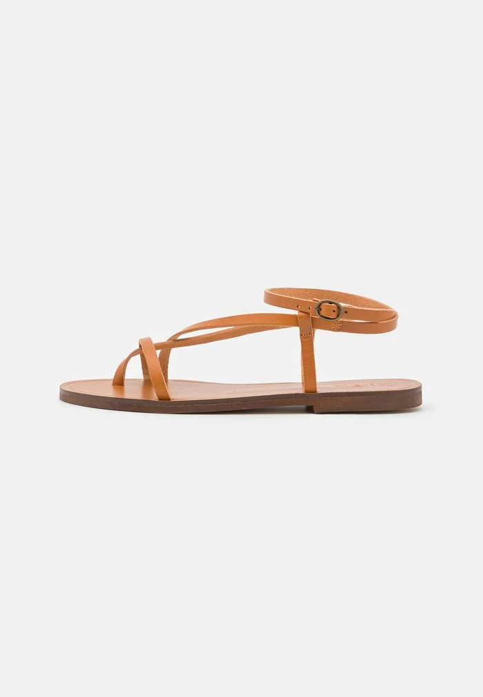 Zign T-bar Sandals - Cognac 4 Zign T-bar Sandals - Cognac - Image 2