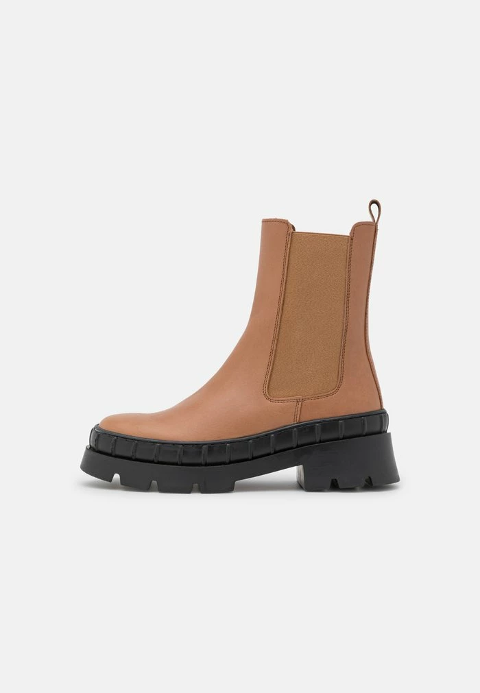 Zign LEATHER - Platform Ankle Boots - Camel 4 Zign LEATHER - Platform Ankle Boots - Camel - Image 2