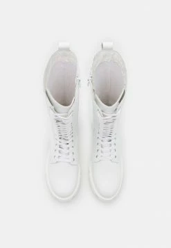 Zign RECYCLED LEATHER - Platform Boots - White -Zign ba2488b1653a4fe4941e4741b55ae626