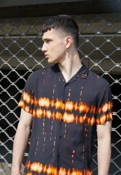 Zign UNISEX - Shirt - Black/brown -Zign bab80622155844568ca0866e5f35136b