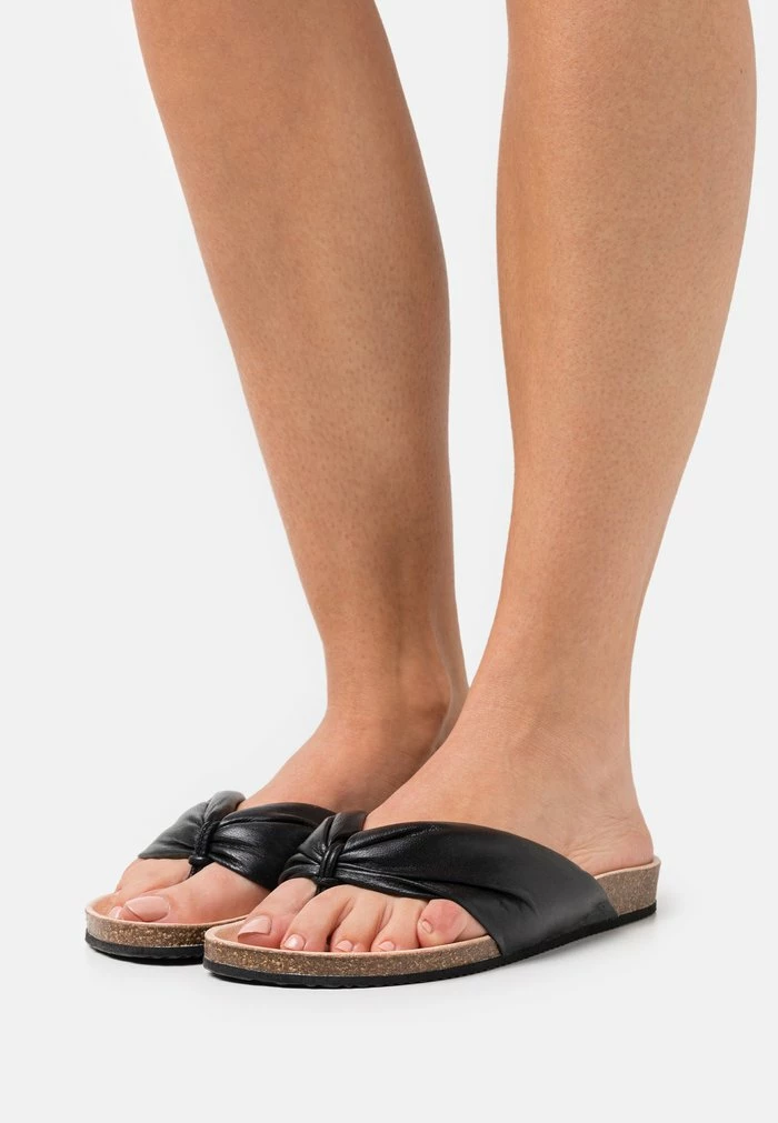 Zign T-bar Sandals - Black 3 Zign T-bar Sandals - Black