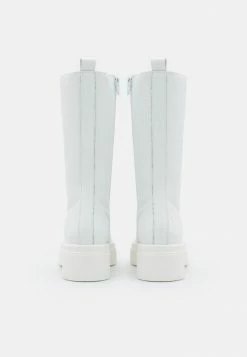 Zign RECYCLED LEATHER - Platform Boots - White -Zign bc34d55cb1354e8696cde158438b6b22