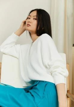 Zign Jumper - White -Zign bcff811f6a8245f0bd26607f09ad60e3