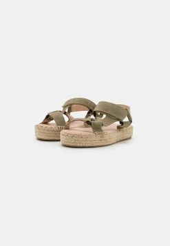 Zign LEATHER - Espadrilles - Khaki -Zign bebe10471fae4ce4ae8832494e987726