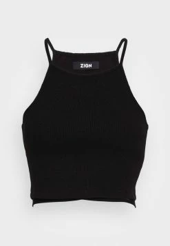 Zign CAMI WITH TIE DETAIL - Top - Black -Zign c1c0d11ea4d24528bb3aa13257a353c0