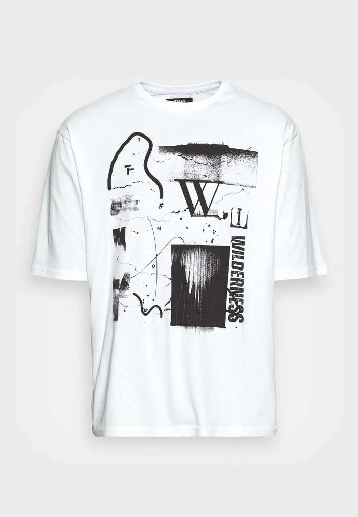 Zign Print T-shirt - White 6 Zign Print T-shirt - White - Image 4