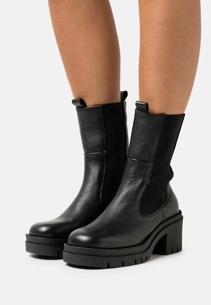 LEATHER REDEZIGN - Platform Ankle Boots - Black 3 LEATHER REDEZIGN - Platform Ankle Boots - Black