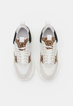 Zign LEATHER - Trainers - White/brown/black -Zign c3d9b00f628542fd8e36672dbafe94e8