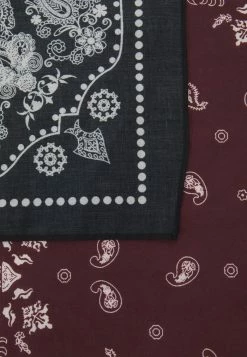 Zign UNISEX 2 PACK - Foulard - Black/bordeaux -Zign c44c34516d5c4521ad074ae41a13dbe7