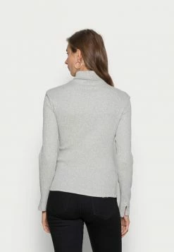 Zign RECOVER PERKINNECK LONGSLEEVE - Long Sleeved Top - Grey -Zign c4e4ff7a0975466fbf85a6104b8b15e1