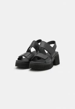 Zign LEATHER - Platform Sandals - Black -Zign c513983d3a014972a11fb639cf4422ad