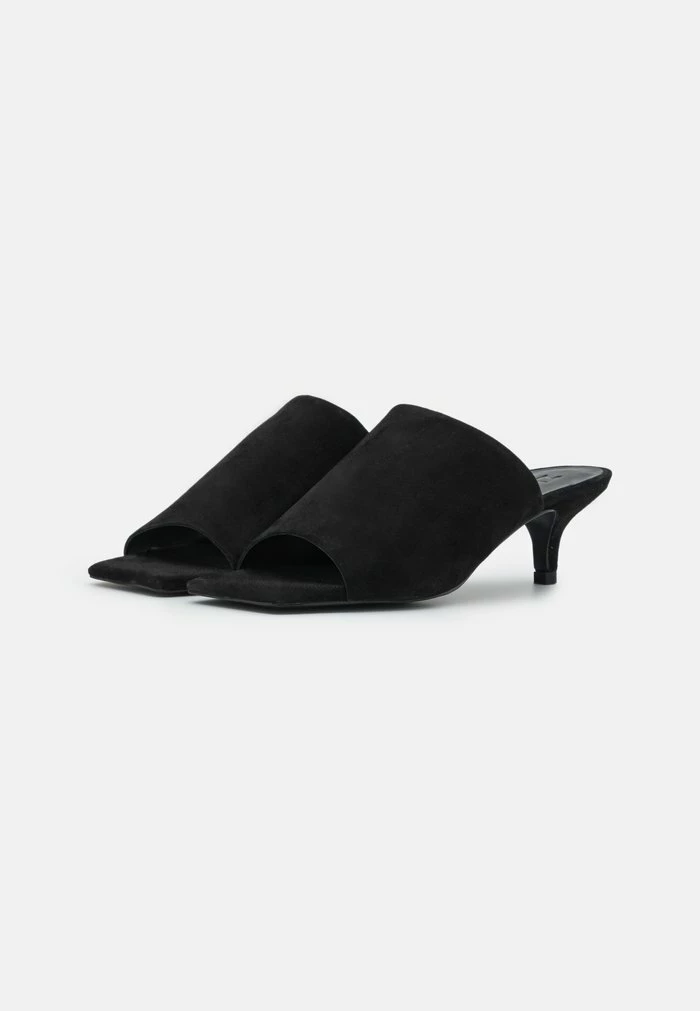 Zign LEATHER - Heeled Mules - Black 5 Zign LEATHER - Heeled Mules - Black - Image 3