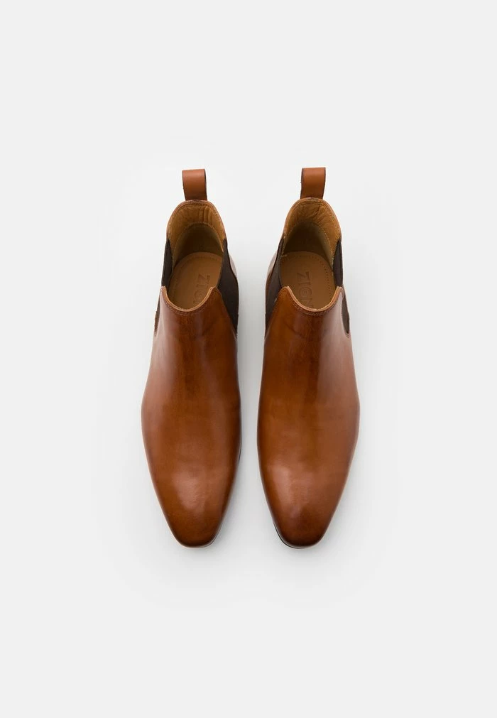 Zign LEATHER - Classic Ankle Boots - Cognac 6 Zign LEATHER - Classic Ankle Boots - Cognac - Image 4