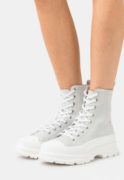 Zign LEATHER - Platform Ankle Boots - Beige