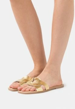 Zign LEATHER - Mules - Gold