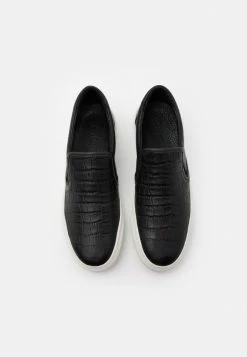 Zign LEATHER UNISEX - Slip-ons - Black -Zign c78588b16d404484b6591a7a558cf49e