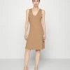 Zign Jumper Dress - Mottled Brown -Zign c911fa70c1724d52bc65c6927ff0e0f4