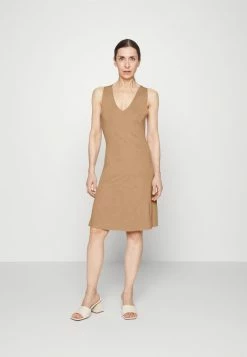 Zign Jumper Dress - Mottled Brown