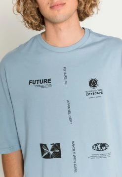 Zign Print T-shirt - Blue -Zign cafcbaa74cf74d2ca701637f74f6981e