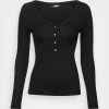 Zign Long Sleeved Top - Black -Zign cb236e36a610400fa625cd8728d3f2ca