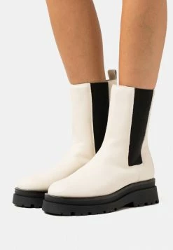 Zign LEATHER - Platform Ankle Boots - White