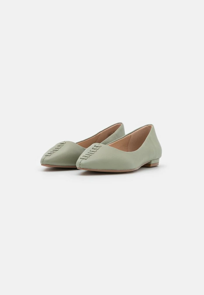 Zign Ballet Pumps - Khaki 5 Zign Ballet Pumps - Khaki - Image 3