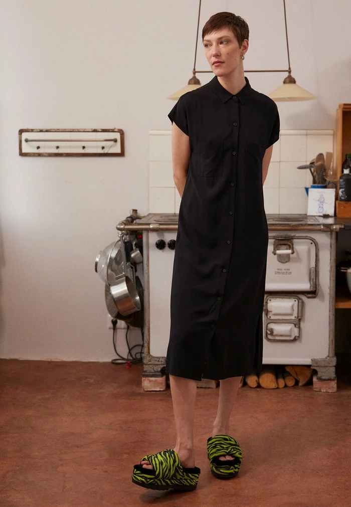 REDEZIGN - Shirt Dress - Black 3 REDEZIGN - Shirt Dress - Black