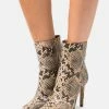 Zign High Heeled Ankle Boots - Light Brown/black -Zign d5c39d688d754bb483f746e26fc9e1cf