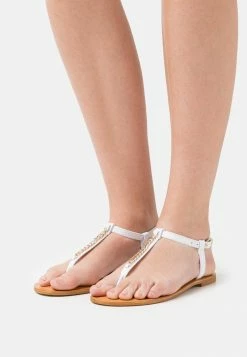 Zign T-bar Sandals - White