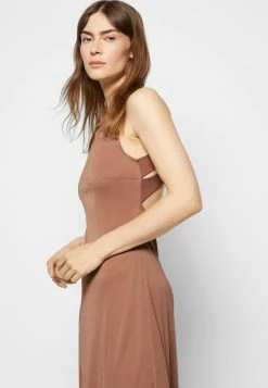 Zign Jersey Dress - Brown -Zign d8cd19aaad624b93b39e49283964da48