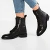 Zign Lace-up Ankle Boots - Black -Zign d95d7af3227c4c4884a1f41c3640b5c6