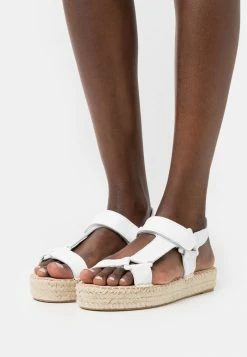 Zign LEATHER - Espadrilles - White