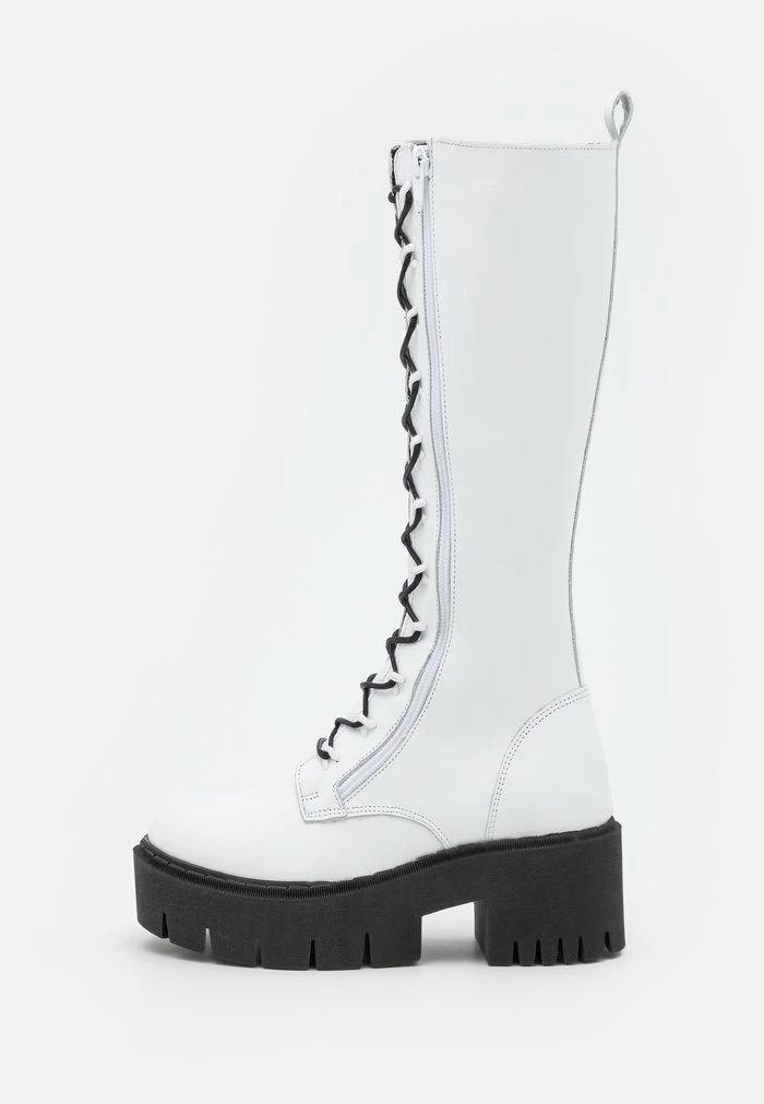 Zign LEATHER - Lace-up Boots - White 4 Zign LEATHER - Lace-up Boots - White - Image 2