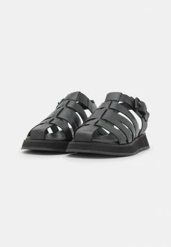 Zign LEATHER - Platform Sandals - Black -Zign de10ac021d50420ca499a889781008ca