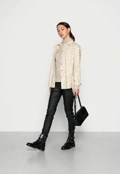 Zign TENCEL WOOL MIX - Long Sleeved Top - Light Brown 8 Zign TENCEL WOOL MIX - Long Sleeved Top - Light Brown -Zign de733a3aaa914c818819cfe91b45f416