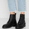 Zign Lace-up Ankle Boots - Black -Zign e147be46a90c4771b44c65b66f91d628