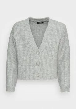 Zign WOOL BLEND JUMPER - Cardigan - Mottled Grey -Zign e8c51dd326344754b7eba7b4b89316b2