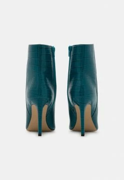 Zign High Heeled Ankle Boots - Blue -Zign e9d0852328464b6ea5b1330c2c72b9d6