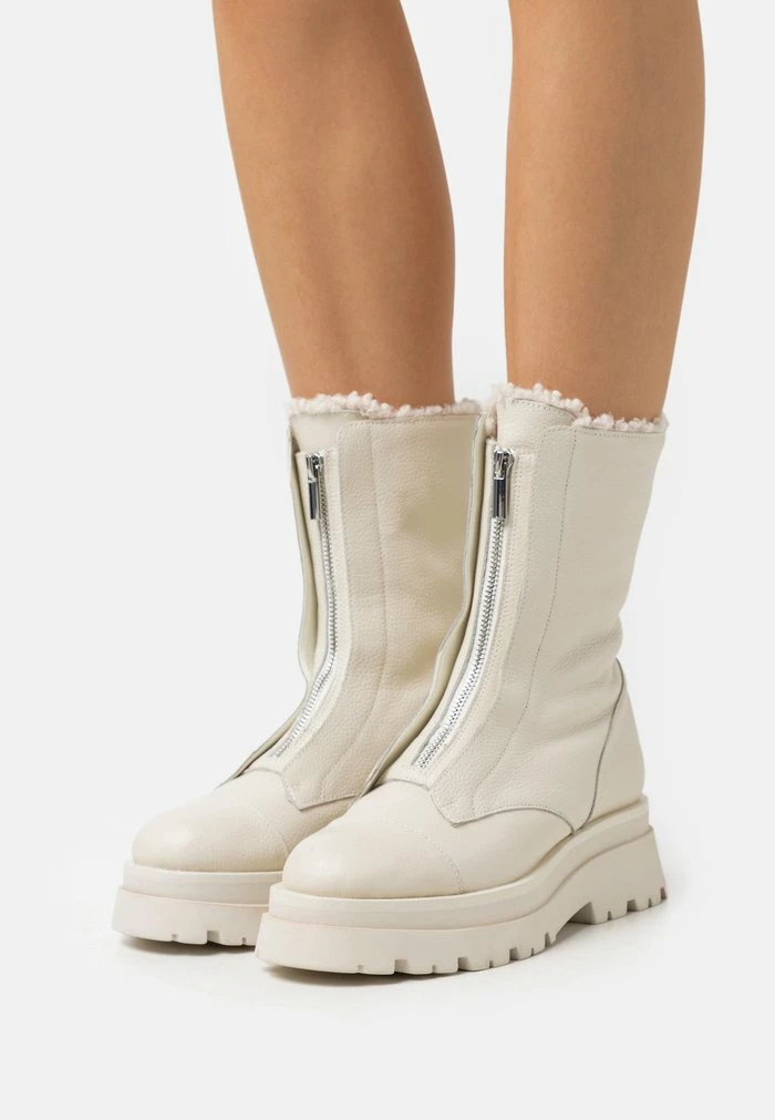 Zign LEATHER - Winter Boots - Off-white 3 Zign LEATHER - Winter Boots - Off-white
