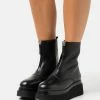 Zign Platform Ankle Boots - Black -Zign ec8e71bedc2343c0a458621e93628796