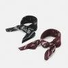 Zign UNISEX 2 PACK - Foulard - Black/bordeaux -Zign eecd6ca3bf264e888d678b7b7978e38e