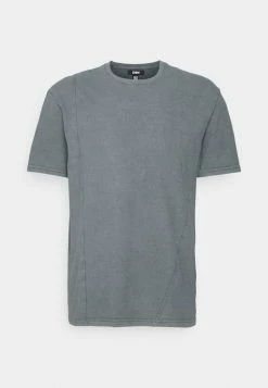 Zign DROP SHOULDER CREW - Basic T-shirt - Dark Grey